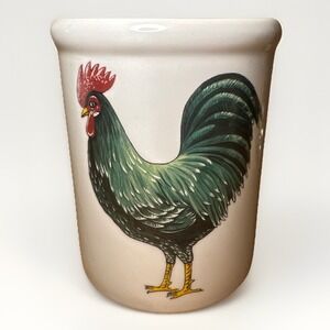 Rooster Utensil Holder Crock by BIA Vintage Cordon Bleu Stoneware Utensil Holder